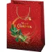 Bolsa de regalo grande roja de Feliz Navidad 24x35x9cm