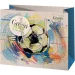 Bolsa de regalo mediana con diseño de balón de fútbol Green Grass 18x10x23cm