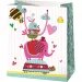 Bolsa de regalo mediana de elefantes rosas 18x10x23cm