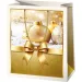 Bolsa de regalo normal de color dorado Merry Christmas 11x6x14cm