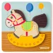 Caballito de madera puzzle de 5 piezas - Woodyland