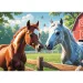 imagen de Caballos en el prado puzzle de 200 piezas - Trefl 2