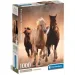 Caballos galopantes rompecabezas de 1000 piezas con póster - Clementoni