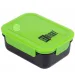 Caja de almuerzo de plástico St.Right Black and Green