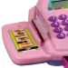imagen de Caja registradora electrónica rosa con luz y sonido, con dinero de juguete 25x14cm 2