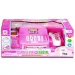 Caja registradora electrónica rosa con luz y sonido