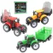 imagen de Camión de granjero: Set de 3 tractores de granja con remolque de 28 cm 1