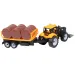 imagen de Camión de ingeniería: Set de tractor con remolque y barriles de aceite de 28cm 2
