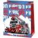 Cardex: Bolsa de regalo gigante con diseño de camión de bomberos 40x20x56cm