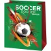 Cardex: Bolsa de regalo grande con diseño de balón de fútbol 26,7x13,7x33cm
