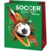 Cardex: Bolsa de regalo mediana con diseño de balón de fútbol 17,8x10x23cm
