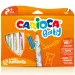 Carioca: Set de 12 marcadores de bebé de colores lavables