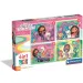imagen de Casa de muñecas Gabi 4 en 1 Supercolor puzzle - Clementoni 1
