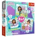 Casa de muñecas Gabi: Puzzle 3 en 1 de actividades - Trefl