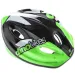 Casco negro-verde