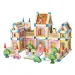 imagen de Castillo de madera colorido con accesorios 2