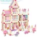 imagen de Castillo rosa de madera con accesorios 2