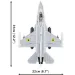 imagen de COBI: Fuerzas Armadas F-16AM Fighting Falcon juguete de construcción (5893) 7