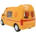 imagen de Coche especial: Camión de mensajería amarillo con luz y sonido, función de fricción 24cm 3