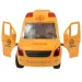 imagen de Coche especial: Camión de mensajería amarillo con luz y sonido, función de fricción 24cm 7
