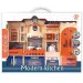 Cocina Moderna azul-naranja set de cocina con luz y sonido