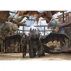 imagen de Cómo entrenar a tu dragón alianza de dragones 104 piezas Supercolor puzzle - Clementoni 2