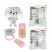 Conejito de peluche Little Stars con sonajero y teléfono en varias versiones 1ud