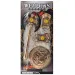 Conjunto de 4 piezas de hacha medieval con escudo y protectores de manos
