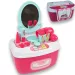 imagen de Conjunto de belleza con mesa de tocador con espejo y maquillaje en caja de almacenamiento 1