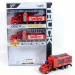 Conjunto de camión de bomberos de arrastre 3 piezas 1:48