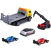 imagen de Conjunto de coche de carreras Formula Racer con camión de transporte en dos versiones 1 unidad – Dickie Toys 3