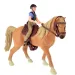 imagen de Conjunto de juego de caballos con caballo marrón y jinete 2