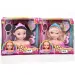 Conjunto de juego de cabeza de muñeca Brianna para peinar en dos versiones