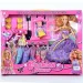 Conjunto de juego de muñeca de moda con bebé y accesorios