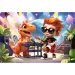 imagen de Connect Joe puzzle de 70 piezas con figura y 6 bloques de construcción - Trefl 2