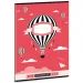 Cuaderno de cuadrícula con globo aerostático A/4 87-32