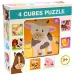 Cubo de cuentos con animales domésticos 4 piezas