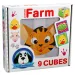 Cubo de cuentos de animales domésticos de 9 piezas