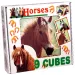 Cubo de cuentos de caballos 9 piezas