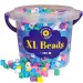 Cubo de perlas XL con colores pastel 900ud