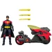 imagen de DC Robin figura de acción con moto y cohetes lanzadores – Mattel 4
