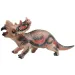 imagen de Dino World: Figura de dinosaurio Styracosaurus de material vinílico que emite sonido con relleno de algodón de 35 cm 1