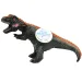 imagen de Dino World: Figura de dinosaurio T-REX de material vinílico que emite sonido con relleno de algodón de 35 cm de tamaño 1