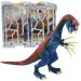 imagen de Dino World: Figura de dinosaurio Therizinosaurus de 20 cm meticulosamente detallada en una jaula 2