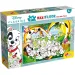 imagen de Disney 101 dálmata 2 en 1 maxi puzzle y libro para colorear de 24 piezas 70x50cm - Lisciani 1