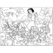 imagen de Disney Blancanieves 2 en 1 maxi puzzle y colorear 150 piezas 70x50cm - Lisciani 2