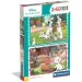 imagen de Disney Clásicos 101 dálmatas y Aristogatos puzzle Supercolor 2x60 piezas - Clementoni 1