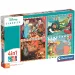 Disney clásicos 4 en 1 Supercolor puzzle - Clementoni