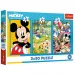 imagen de Disney: Equipo de Mickey Mouse 3x80 piezas puzzle - Trefl 1