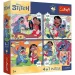 imagen de Disney Lilo & Stitch - 4 x 88 piezas Premium Plus Kids puzzle - Trefl 1